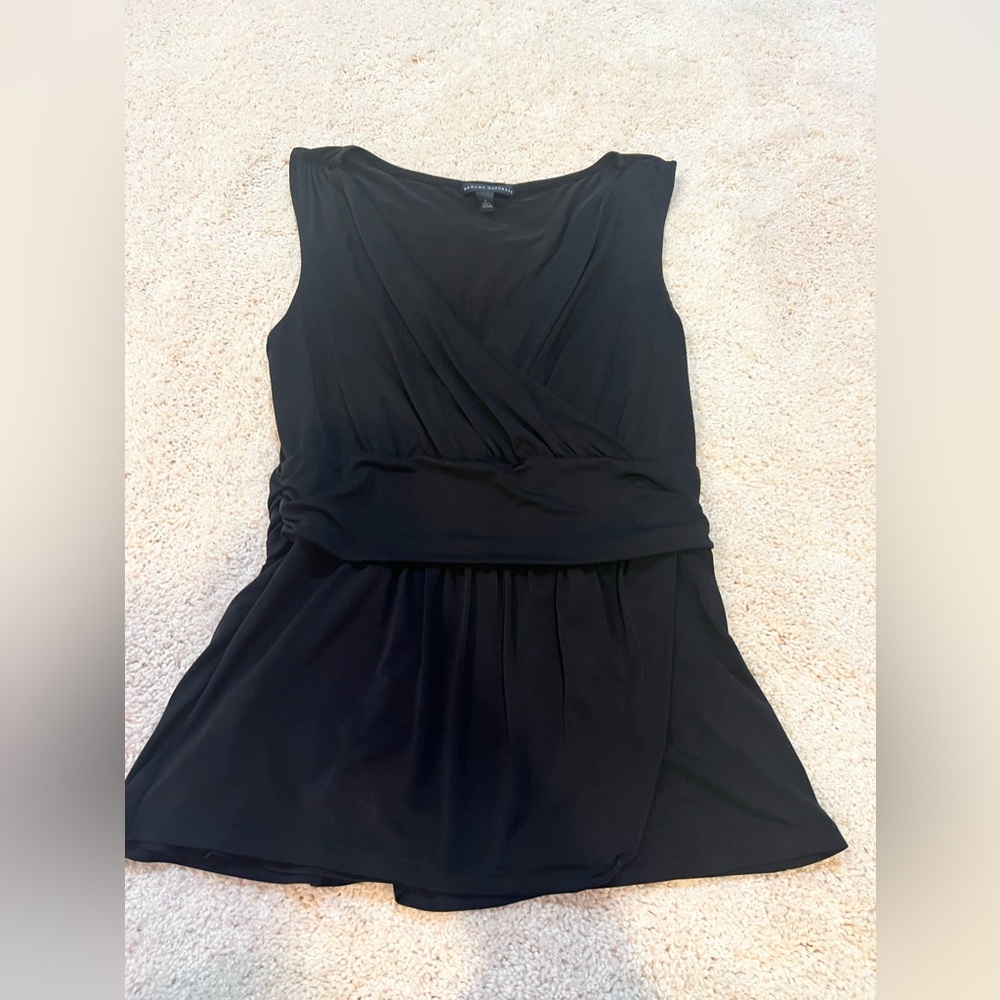 Banana Republic Dressy Black Sleeveless Top Size Small - Picture 3 of 10